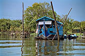 From Siem Reap to Battambang - boat trip along the river Stung Sangker, houseboat